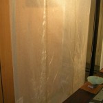 dscn3244 Tenture en tarlatane et fibres (soie, ramie) 140x180cm